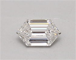 Picture of Lab Created Diamond 0.44 Carats, LONG HEXAGON with  Cut, E Color, vvs2 Clarity and Certified by IGI