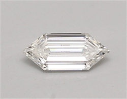 Picture of Lab Created Diamond 0.44 Carats, LONG HEXAGON with  Cut, E Color, vvs2 Clarity and Certified by IGI