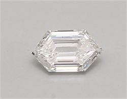 Picture of Lab Created Diamond 0.44 Carats, LONG HEXAGON with  Cut, D Color, vvs1 Clarity and Certified by IGI