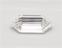 Picture of Lab Created Diamond 0.44 Carats, LONG HEXAGON with  Cut, D Color, vvs1 Clarity and Certified by IGI