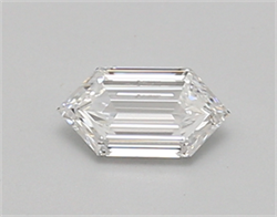 Picture of Lab Created Diamond 0.42 Carats, LONG HEXAGON with  Cut, D Color, vvs2 Clarity and Certified by IGI