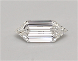 Picture of Lab Created Diamond 0.42 Carats, LONG HEXAGON with  Cut, E Color, vvs2 Clarity and Certified by IGI