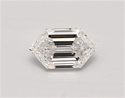 Picture of Lab Created Diamond 0.42 Carats, LONG HEXAGON with  Cut, D Color, vvs1 Clarity and Certified by IGI