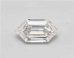 Picture of Lab Created Diamond 0.42 Carats, LONG HEXAGON with  Cut, D Color, vvs1 Clarity and Certified by IGI