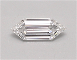 Picture of Lab Created Diamond 0.41 Carats, LONG HEXAGON with  Cut, D Color, vvs1 Clarity and Certified by IGI