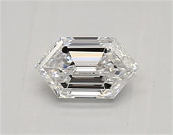 Picture of Lab Created Diamond 0.41 Carats, LONG HEXAGON with  Cut, E Color, vvs2 Clarity and Certified by IGI