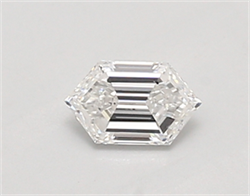 Picture of Lab Created Diamond 0.41 Carats, LONG HEXAGON with  Cut, D Color, vvs1 Clarity and Certified by IGI