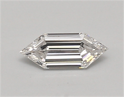 Picture of Lab Created Diamond 0.41 Carats, LONG HEXAGON with  Cut, E Color, vvs2 Clarity and Certified by IGI