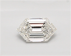 Picture of Lab Created Diamond 0.41 Carats, LONG HEXAGON with  Cut, E Color, vvs2 Clarity and Certified by IGI