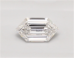 Picture of Lab Created Diamond 0.41 Carats, LONG HEXAGON with  Cut, D Color, vvs1 Clarity and Certified by IGI