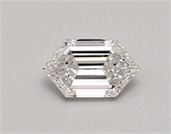 Picture of Lab Created Diamond 0.41 Carats, LONG HEXAGON with  Cut, D Color, vvs2 Clarity and Certified by IGI