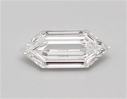 Picture of Lab Created Diamond 0.41 Carats, LONG HEXAGON with  Cut, D Color, vvs1 Clarity and Certified by IGI