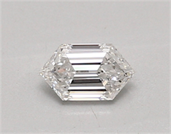 Picture of Lab Created Diamond 0.40 Carats, LONG HEXAGON with  Cut, D Color, vvs1 Clarity and Certified by IGI