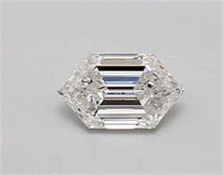 Picture of Lab Created Diamond 0.40 Carats, LONG HEXAGON with  Cut, D Color, vvs1 Clarity and Certified by IGI