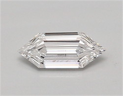 Picture of Lab Created Diamond 0.40 Carats, LONG HEXAGON with  Cut, D Color, vvs2 Clarity and Certified by IGI
