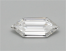 Picture of Lab Created Diamond 0.39 Carats, LONG HEXAGON with  Cut, E Color, vs1 Clarity and Certified by IGI
