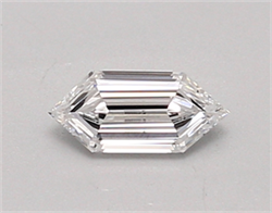 Picture of Lab Created Diamond 0.39 Carats, LONG HEXAGON with  Cut, D Color, vvs2 Clarity and Certified by IGI