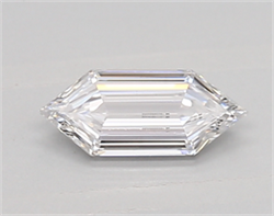 Picture of Lab Created Diamond 0.39 Carats, LONG HEXAGON with  Cut, D Color, vvs2 Clarity and Certified by IGI