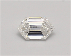 Picture of Lab Created Diamond 0.39 Carats, LONG HEXAGON with  Cut, D Color, vvs2 Clarity and Certified by IGI