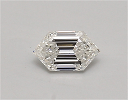 Picture of Lab Created Diamond 0.39 Carats, LONG HEXAGON with  Cut, E Color, vvs2 Clarity and Certified by IGI