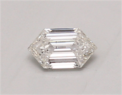 Picture of Lab Created Diamond 0.39 Carats, LONG HEXAGON with  Cut, E Color, vvs2 Clarity and Certified by IGI