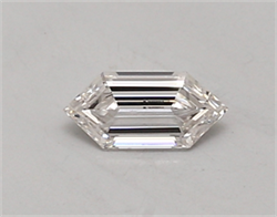Picture of Lab Created Diamond 0.39 Carats, LONG HEXAGON with  Cut, F Color, vvs1 Clarity and Certified by IGI