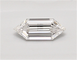 Picture of Lab Created Diamond 0.39 Carats, LONG HEXAGON with  Cut, D Color, vvs2 Clarity and Certified by IGI