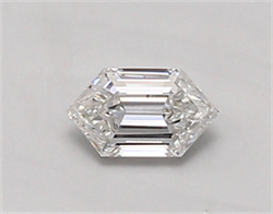 Picture of Lab Created Diamond 0.39 Carats, LONG HEXAGON with  Cut, D Color, vvs1 Clarity and Certified by IGI
