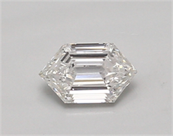 Picture of Lab Created Diamond 0.39 Carats, LONG HEXAGON with  Cut, D Color, vvs2 Clarity and Certified by IGI