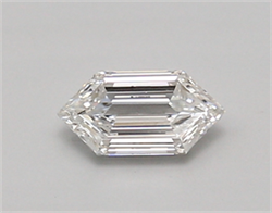 Picture of Lab Created Diamond 0.39 Carats, LONG HEXAGON with  Cut, D Color, vvs1 Clarity and Certified by IGI