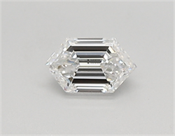 Picture of Lab Created Diamond 0.39 Carats, LONG HEXAGON with  Cut, D Color, vvs1 Clarity and Certified by IGI