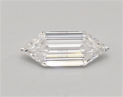 Picture of Lab Created Diamond 0.38 Carats, LONG HEXAGON with  Cut, D Color, vvs2 Clarity and Certified by IGI