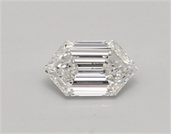 Picture of Lab Created Diamond 0.38 Carats, LONG HEXAGON with  Cut, D Color, vvs1 Clarity and Certified by IGI