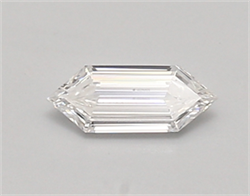 Picture of Lab Created Diamond 0.37 Carats, LONG HEXAGON with  Cut, E Color, vvs1 Clarity and Certified by IGI