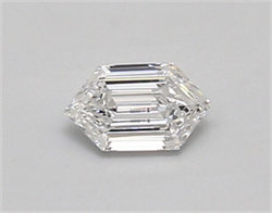 Picture of Lab Created Diamond 0.37 Carats, LONG HEXAGON with  Cut, D Color, vvs1 Clarity and Certified by IGI