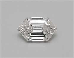 Picture of Lab Created Diamond 0.37 Carats, LONG HEXAGON with  Cut, E Color, vvs1 Clarity and Certified by IGI