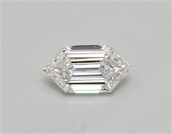 Picture of Lab Created Diamond 0.37 Carats, LONG HEXAGON with  Cut, D Color, vvs2 Clarity and Certified by IGI