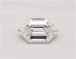 Picture of Lab Created Diamond 0.37 Carats, LONG HEXAGON with  Cut, E Color, vvs2 Clarity and Certified by IGI
