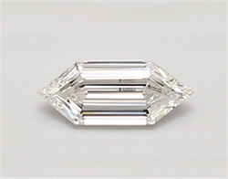 Picture of Lab Created Diamond 0.37 Carats, LONG HEXAGON with  Cut, E Color, vvs1 Clarity and Certified by IGI