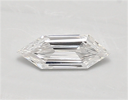 Picture of Lab Created Diamond 0.37 Carats, LONG HEXAGON with  Cut, D Color, vvs2 Clarity and Certified by IGI