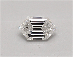 Picture of Lab Created Diamond 0.36 Carats, LONG HEXAGON with  Cut, D Color, vs1 Clarity and Certified by IGI