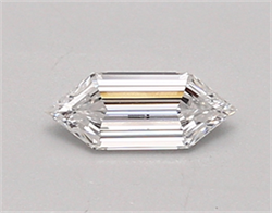 Picture of Lab Created Diamond 0.36 Carats, LONG HEXAGON with  Cut, D Color, vvs2 Clarity and Certified by IGI