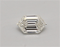 Picture of Lab Created Diamond 0.36 Carats, LONG HEXAGON with  Cut, F Color, vvs2 Clarity and Certified by IGI