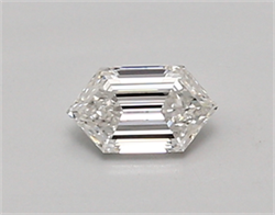 Picture of Lab Created Diamond 0.36 Carats, LONG HEXAGON with  Cut, D Color, vvs1 Clarity and Certified by IGI