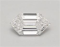 Picture of Lab Created Diamond 0.36 Carats, LONG HEXAGON with  Cut, D Color, vvs2 Clarity and Certified by IGI