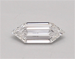 Picture of Lab Created Diamond 0.35 Carats, LONG HEXAGON with  Cut, D Color, vvs2 Clarity and Certified by IGI
