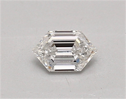 Picture of Lab Created Diamond 0.34 Carats, LONG HEXAGON with  Cut, D Color, vvs2 Clarity and Certified by IGI