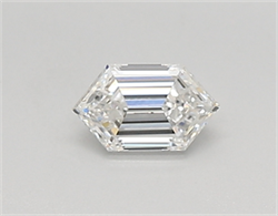 Picture of Lab Created Diamond 0.34 Carats, LONG HEXAGON with  Cut, E Color, vvs2 Clarity and Certified by IGI