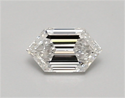 Picture of Lab Created Diamond 0.34 Carats, LONG HEXAGON with  Cut, D Color, vvs1 Clarity and Certified by IGI