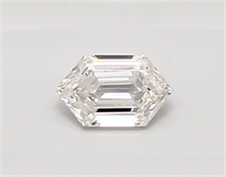 Picture of Lab Created Diamond 0.33 Carats, LONG HEXAGON with  Cut, E Color, vvs1 Clarity and Certified by IGI